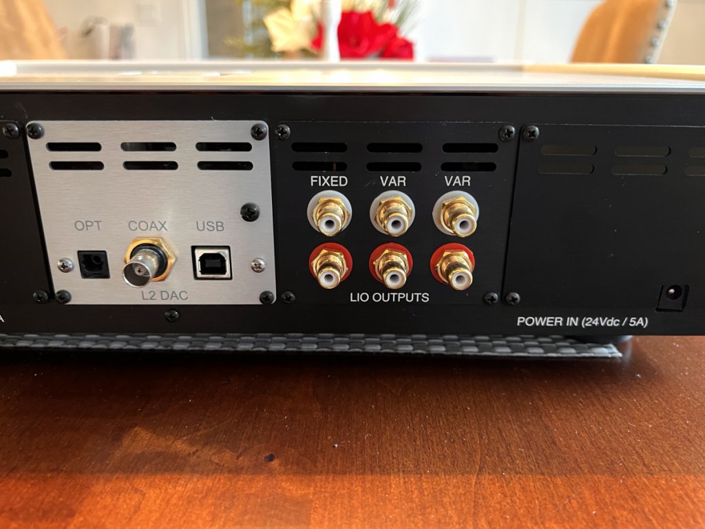 Left rear, L2 DAC and line outs.