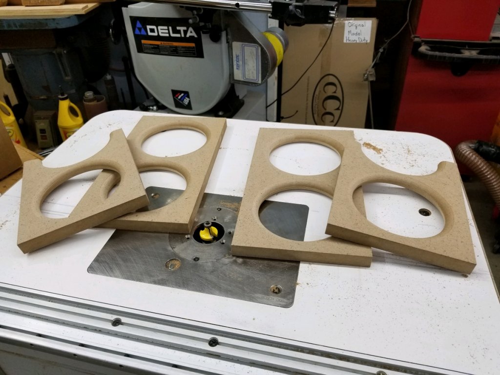 More routing of the baffles