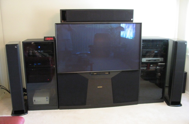 Rick's Home Theater room, front - RM-30M L&R, RM-30C center. 65