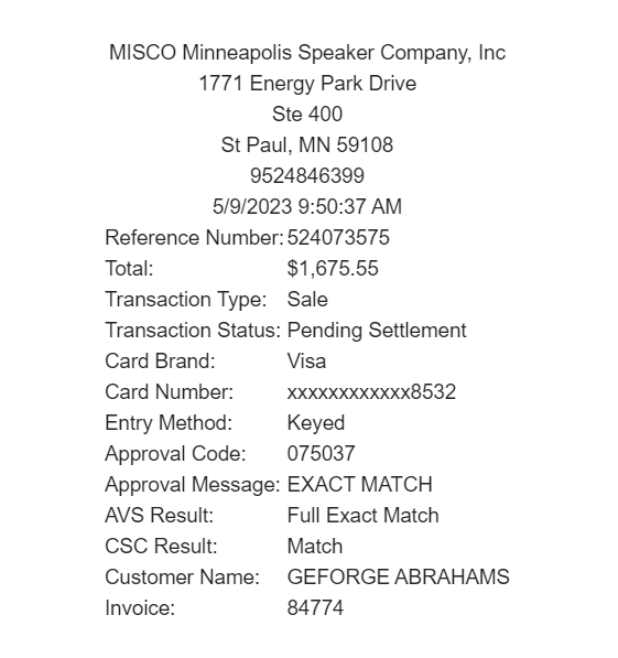 Misco-Receipt