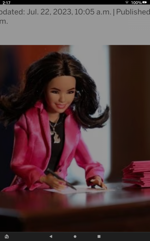 Governor "Barbie"