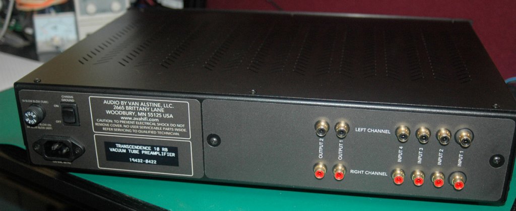 Transcendence 10 RB Preamplifier Back