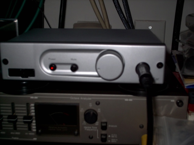 Rega EAR headphone amp hooked up to a Senn HD 580 pair of cans.