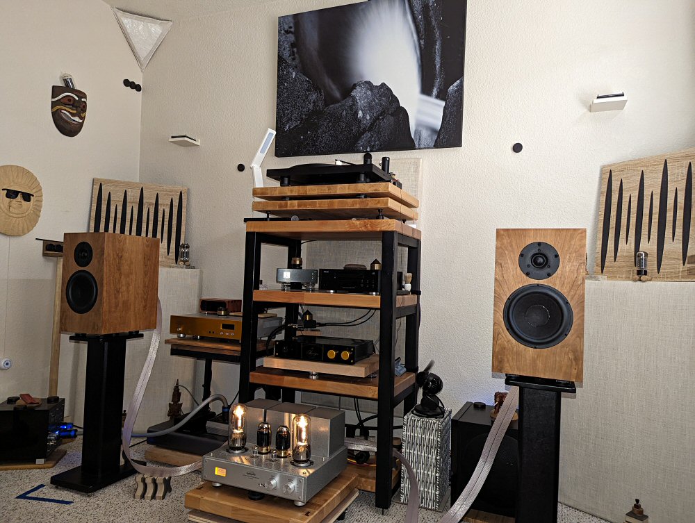 Fritz Carbon 7 speakers at Mick's house