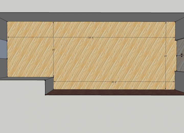 Floor plan for gallery
