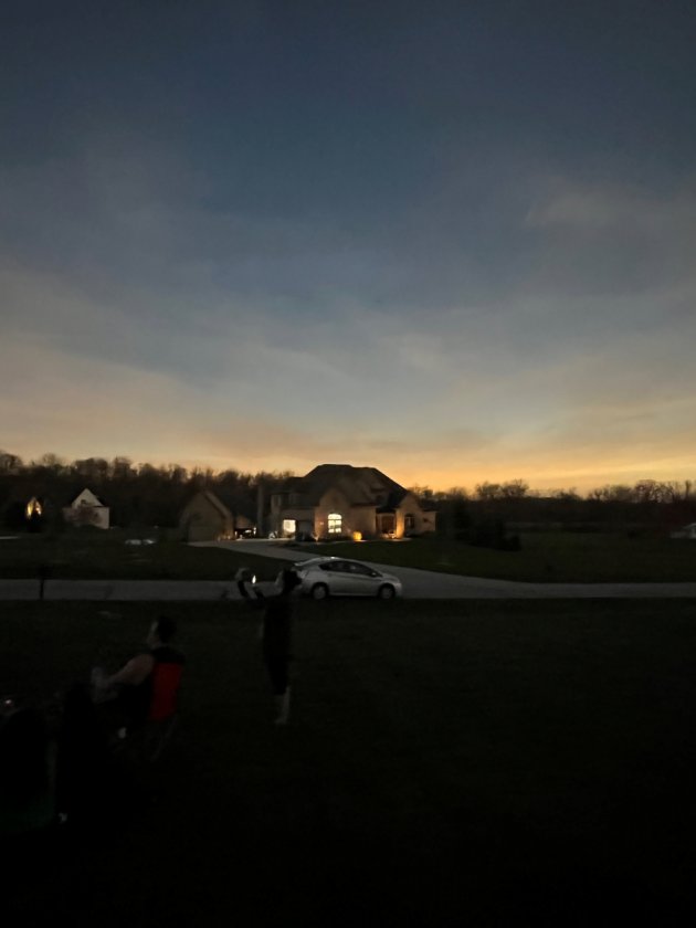 During the Totality