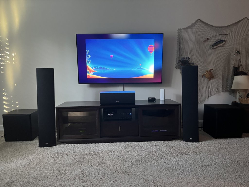 My JAX loft 5.1 Home Theatre system with Bryston 9B SST 5 Channel amplification