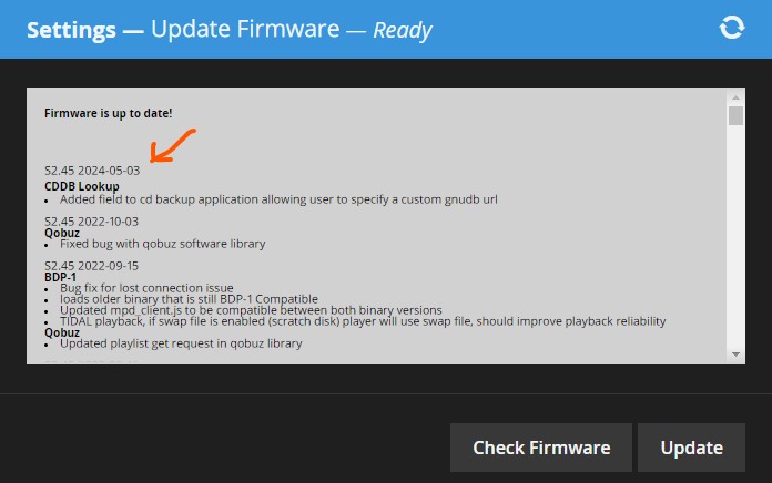 BDP New Firmware 2024