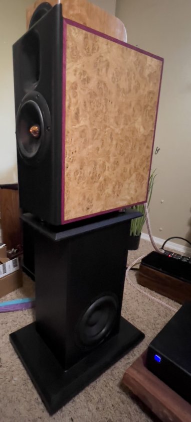 NX Studio on servo woofer stand