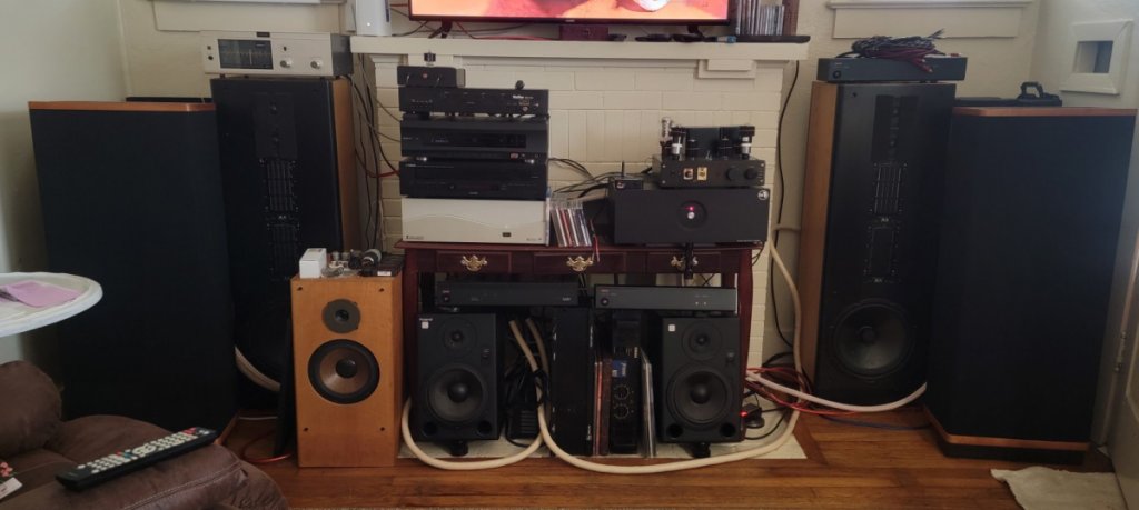 Current test system set up 4 systems in 1 spot, have little room treatment but not much