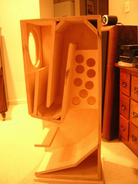Inside view of the horn cabinet