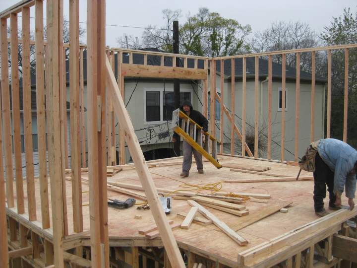 The framing starts