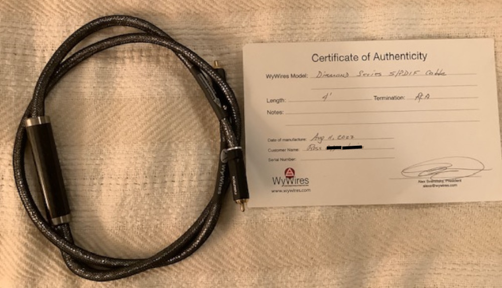 Wy Wires-4--SPDIF-cable---certificate