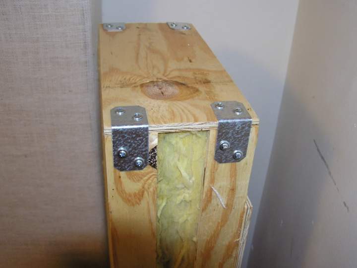 Bass trap construction details. 1'x4'x6