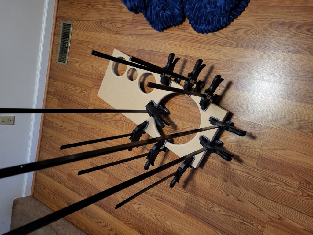 Gluing second baffle