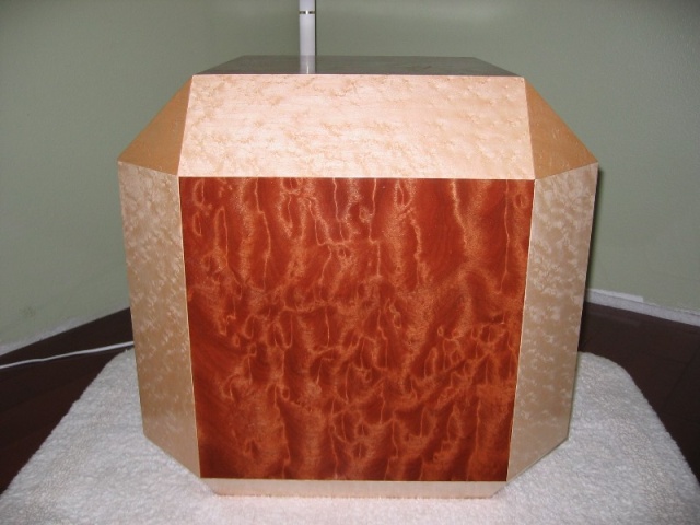 F-100 Dymax - Close up of F-100's Dymaxion. FInished with water-borne lacquer and rubbed to medium gloss.