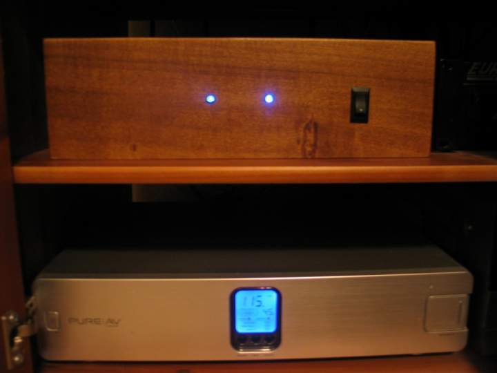 ClassD Amp poplar wood case