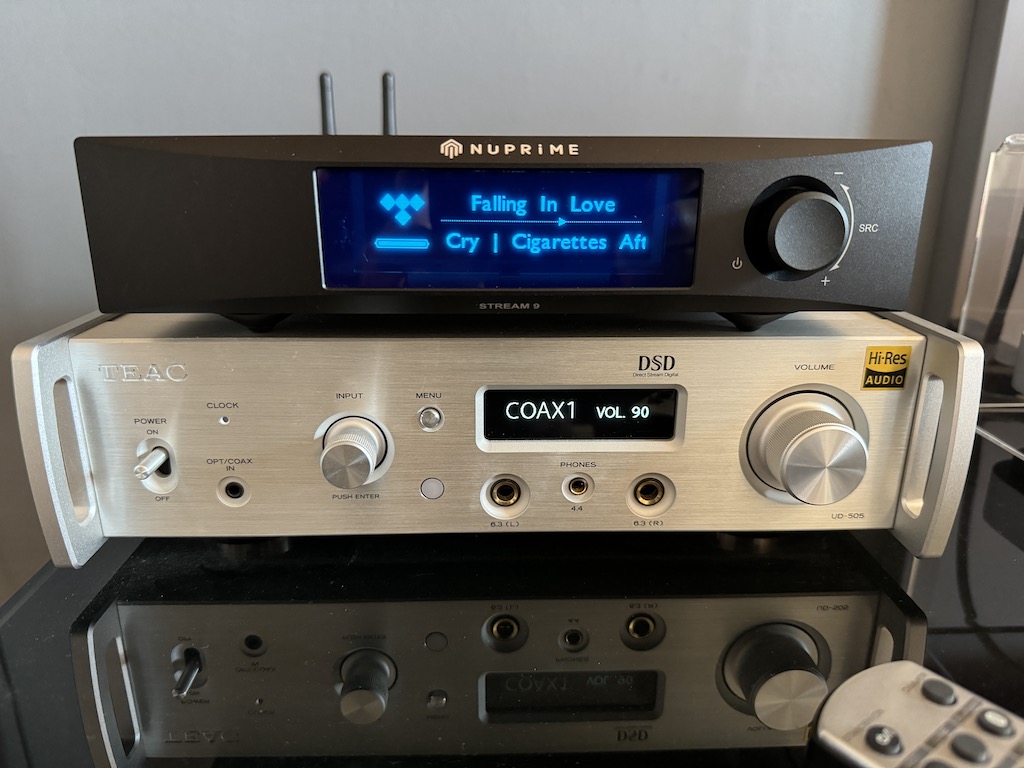 NuPrime Stream 9 and TEAC UD-505-X
