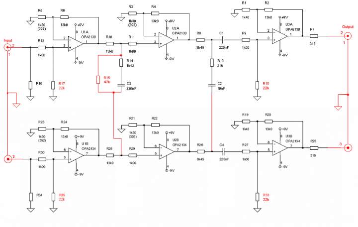 The mono balanced channel from stereo Bugle.