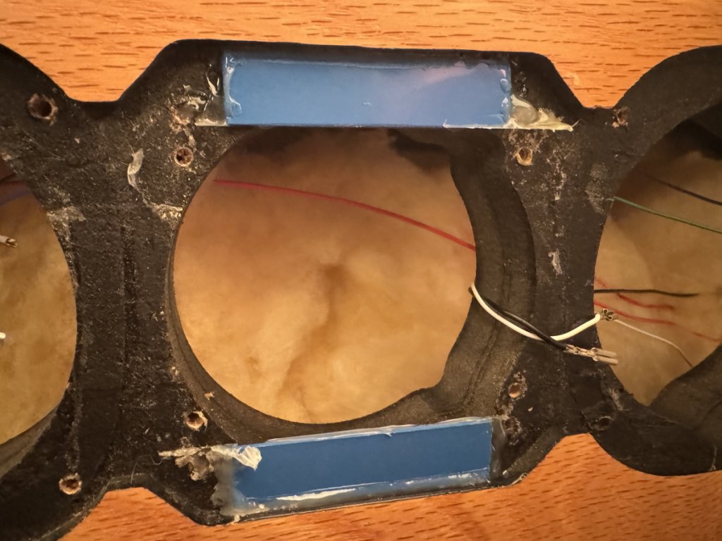 Acrylic used to fill gaps