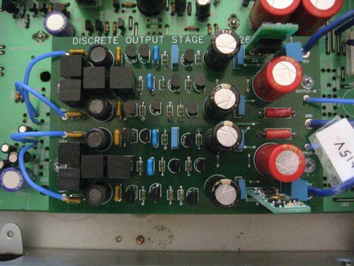 New Rev. 1 DOS, with complementary feedback pair input stage for uncompressed expansive sound and great bass. Additional transistor and resistor pair required new board design.