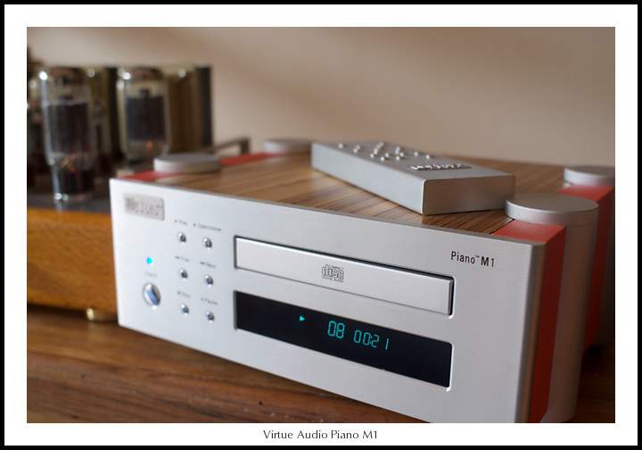 Another picture of the Virtue Audio Piano M1, with the aluminium remote in the picture.