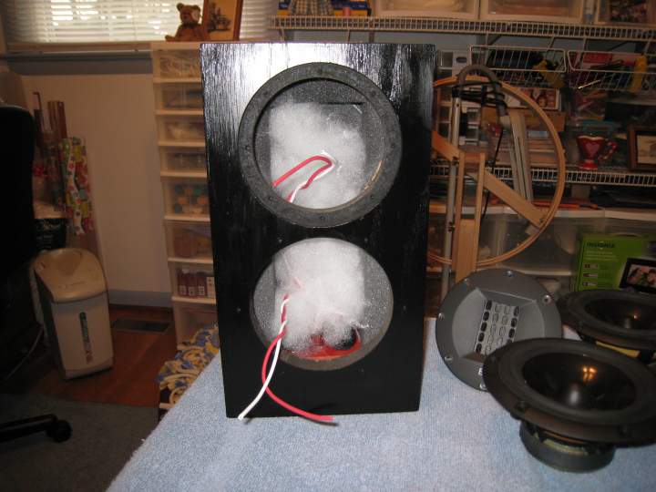 Neo 1 Construction Pictures - Showing inside damping material.
