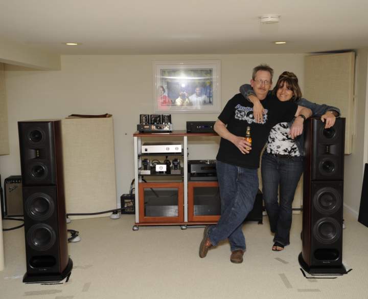 Acoustic Zen Crescendo speakers at Neil's...