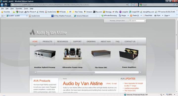 New AVA website