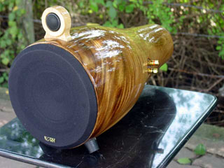 nOrh 4.0 in walnut hooked up to OPERA tube amp and DVD player [not my pic]