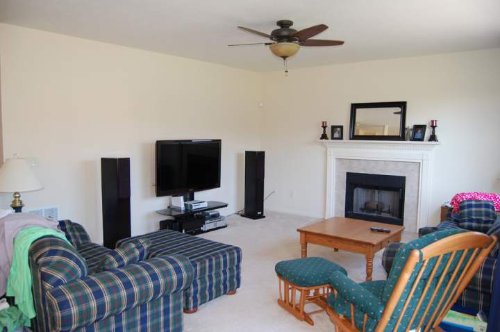 View from the back left corner of the room.