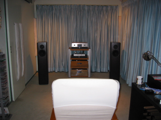 From behind the listening seat