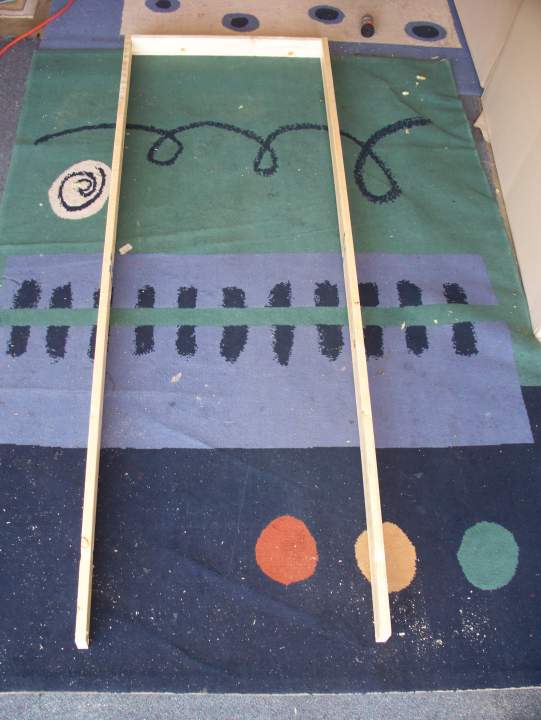 Wood frame for panel