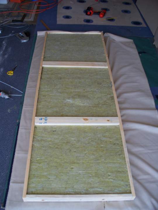Panel framed and ready for fabric