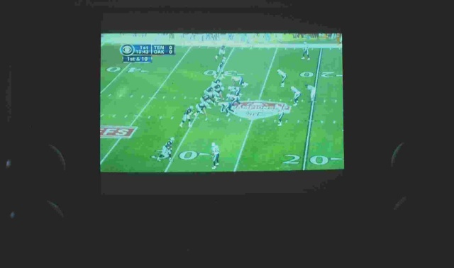 The NFL in HDTV: Sports, especially football, is the KILLER app for High Def. I pick up HD from a rooftop antenna pointed at Mt. Wilson, sixty miles north of here where all the Los Angeles NTSC/ATSC broadcasts originate from.