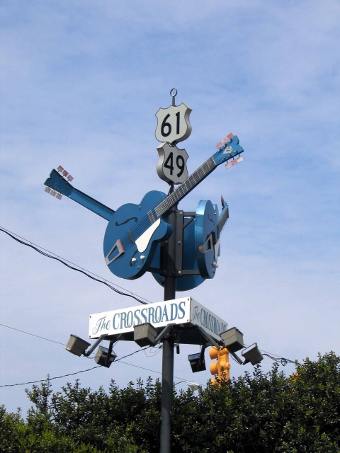 We visited The Crossroads in Clarksdale