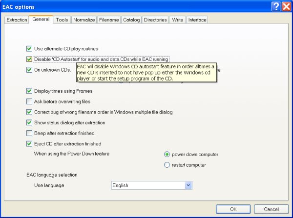 Disabling Autoplay with Exact Audio Copy.