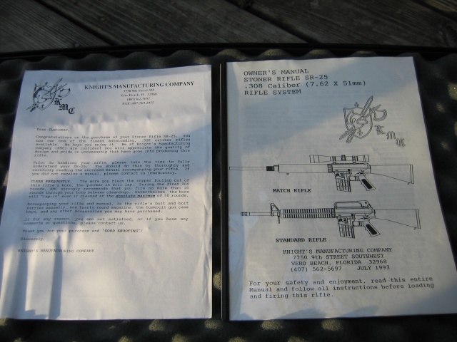 Standard Rifle Documents