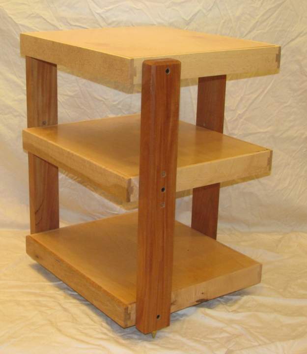 HHG Stands Sundancer Bird's Eye Maple/Quartersawn Mahogany Angle