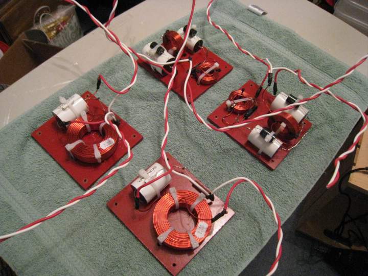 N3S High and Low Pass Crossovers with Sonicaps, Platinum Bypass, and Mills Resistors. Picture 2 of 3