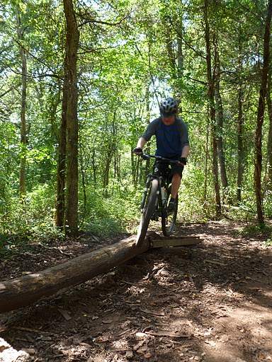 Bailing out of a skinny log ride.