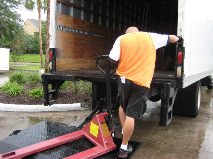 Martin leaving in truck after a Job well done