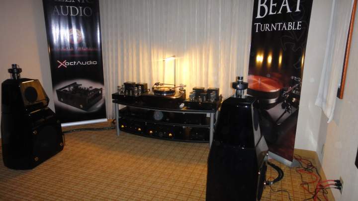 Allnic electronics, Reed Tonearms, Kodo Mag drive TT and MBL Speakers.