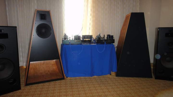 RM CH-11R speakers with 2A3 Serious Stereo Ultimate SET mono blocks rated at 1 watt.