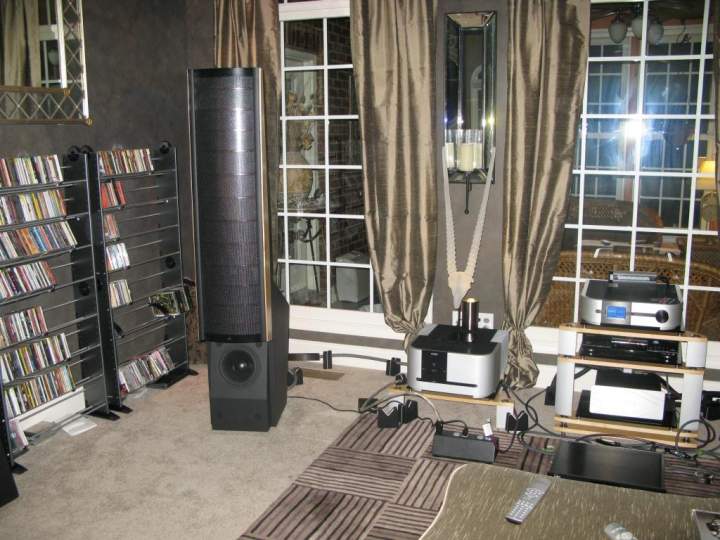 System 1: Left side of original VTube Audio reference audio system with Roku and Classe preamplier.
Be an audiophile friend at http: /www.facebook.com/VTube Audio.