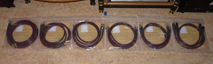 My all-new, used, genuine, certified, Cardas Golden Cross interconnects.
