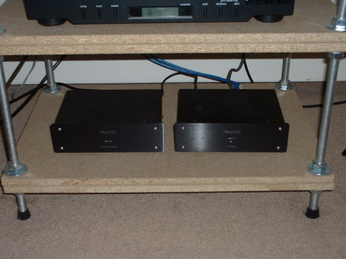 Monolithic Sound phonostage, with upgraded power supply. The Bolder Company m80 interconnects