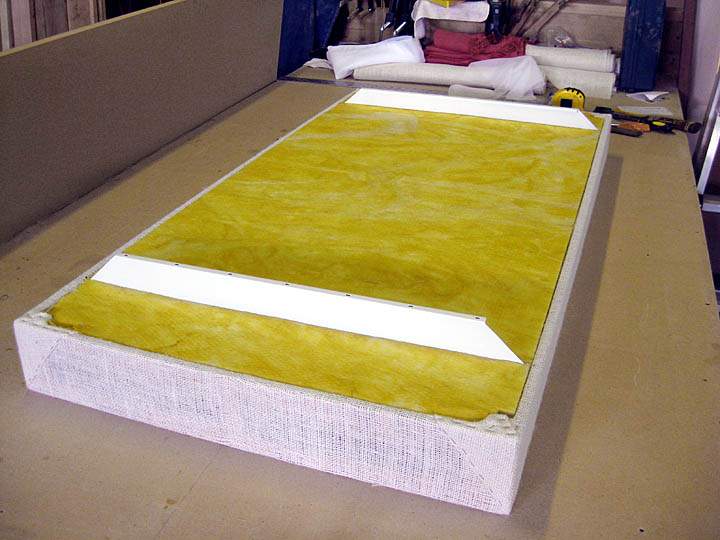 Stucco J-channel hangers in place