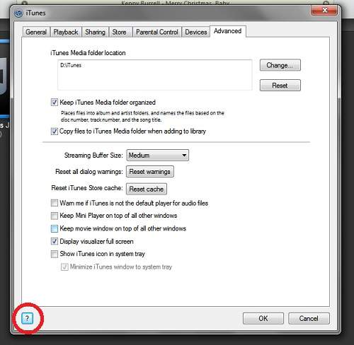 iTunes Help