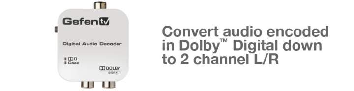 Gefen GTV-DD-2-AA Dolby Digital decoder